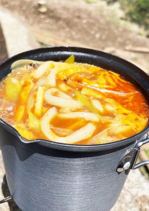 登山に！ダシが効いた山頂カレーうどん-レシピのメイン写真