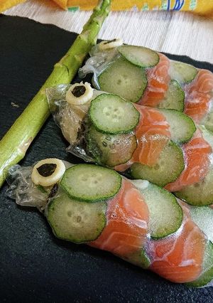こどもの日に！意外と簡単鯉のぼり生春巻-レシピのメイン写真