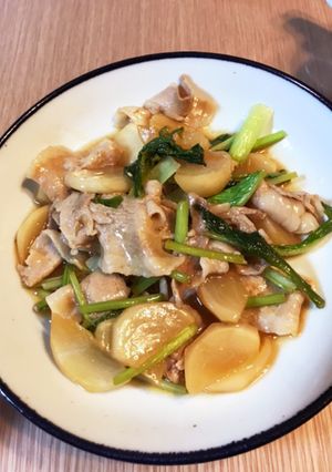 豚バラとかぶの炒め煮-レシピのメイン写真