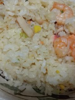 昨夜の夜食カップ麺残りスープで作るピラフ-レシピのメイン写真