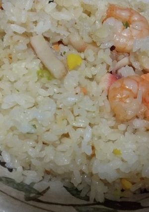 昨夜の夜食カップ麺残りスープで作るピラフ-レシピのメイン写真