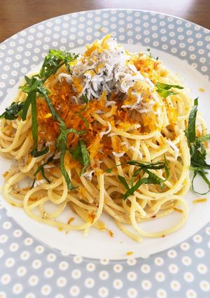 本格味 しらすとカラスミペペロンチーノ-レシピのメイン写真