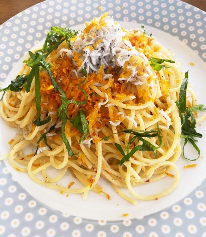 本格味 しらすとカラスミペペロンチーノ by mizu_tama