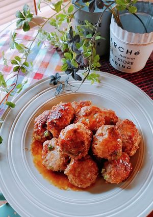 ダイエット！キャベツえのきで照焼きバーグ-レシピのメイン写真
