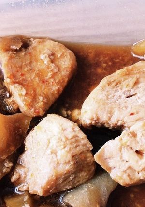 ダイエット向け♡鶏むねレンコンの甘辛煮-レシピのメイン写真