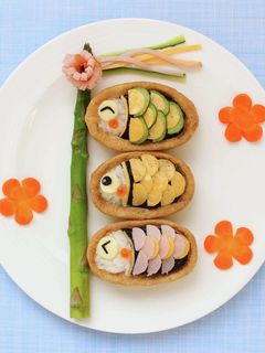 こどもの日に~鯉のぼりいなり寿司~-レシピのメイン写真