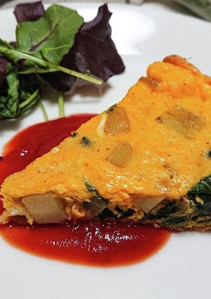 イタリア料理人のほうれん草のフリッタータ-レシピのメイン写真