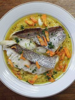 鯛のカレークリームソース添え-レシピのメイン写真