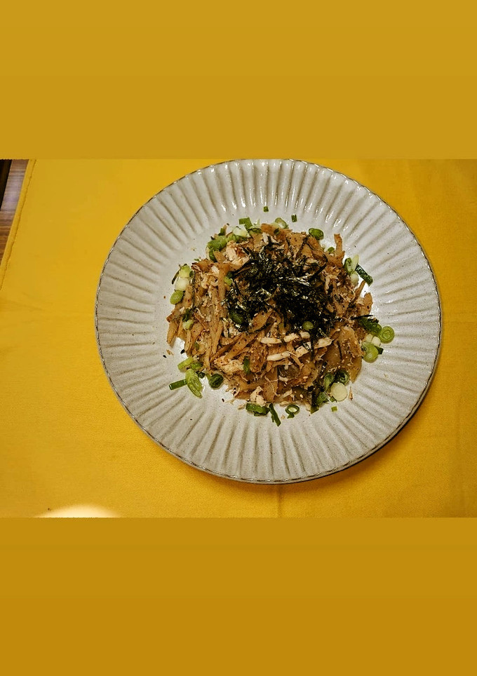 ヨウサマの減塩チキンと牛蒡の鰹節和え-レシピのメイン写真