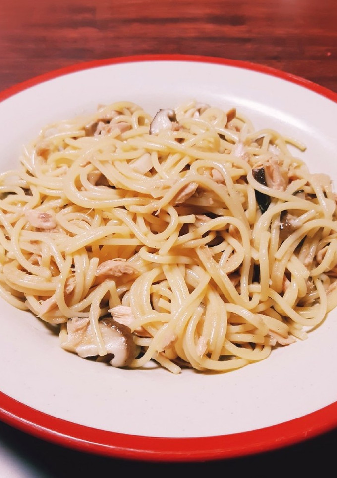 レンジで簡単◎キノコとツナの和風パスタ-レシピのメイン写真