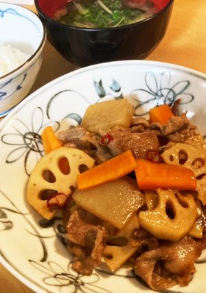 これは王道☆豚肉のレンコン金平-レシピのメイン写真