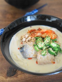 鯖缶の豆乳冷うどん-レシピのメイン写真