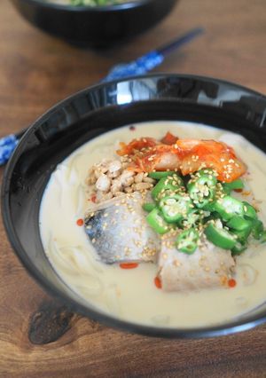 鯖缶の豆乳冷うどん-レシピのメイン写真