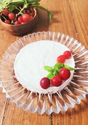 簡単♪レアチーズ風レアヨーグルトケーキ-レシピのメイン写真