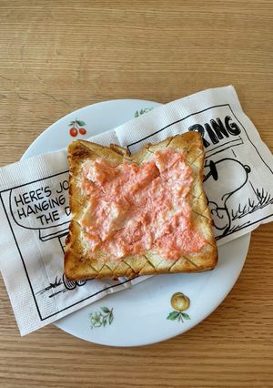 明太クリームチーズトースト-レシピのメイン写真