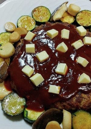 ビッグハンバーグ-レシピのメイン写真