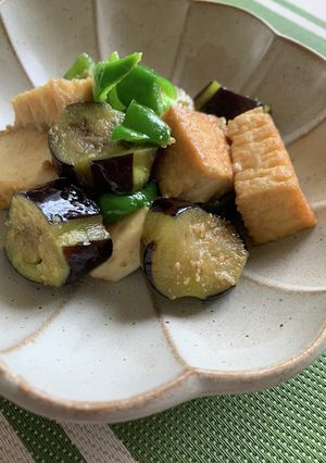 茄子が美味しい厚揚げ味噌炒め-レシピのメイン写真