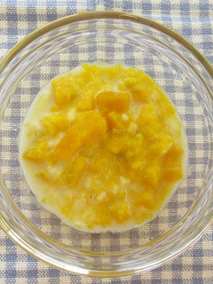 【離乳中期】かぼちゃのミルク煮-レシピのメイン写真