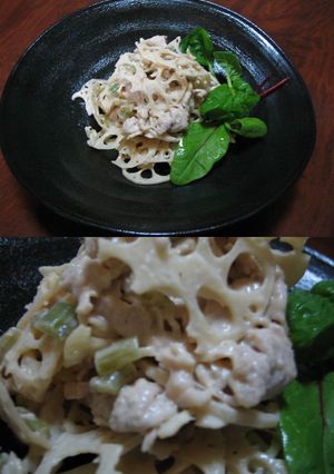 豚と蓮根のわさび漬け和え-レシピのメイン写真