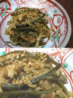 切干大根と茎わかめの梅風味-レシピのメイン写真