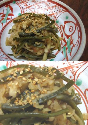 切干大根と茎わかめの梅風味-レシピのメイン写真