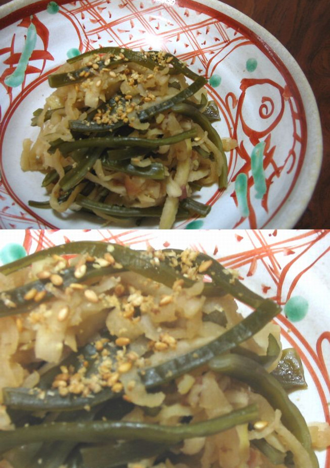 切干大根と茎わかめの梅風味-レシピのメイン写真