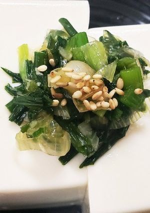 お年寄り絶賛シリーズ☆ノビル醤油麹豆腐☆-レシピのメイン写真