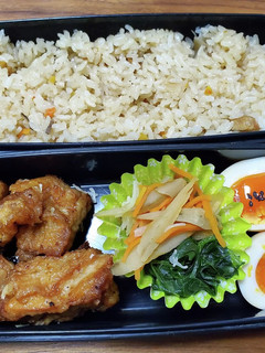 ニンニク醤油唐揚げ弁当(おやじのお弁当)-レシピのメイン写真