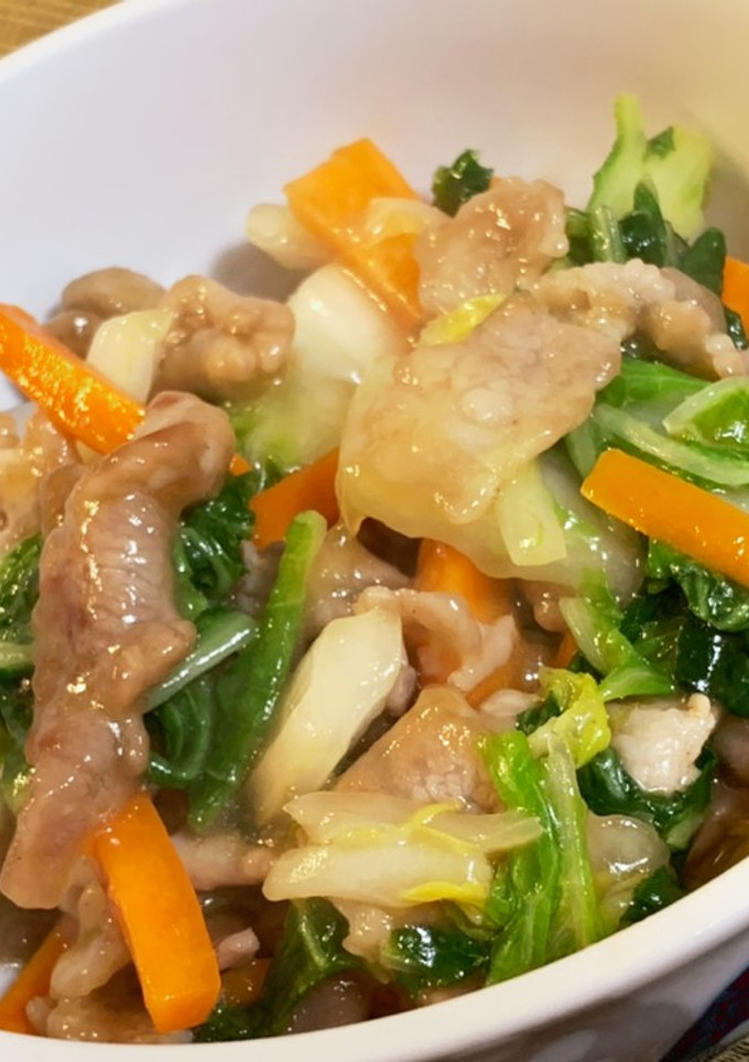 簡単！炒めて煮るだけ！豚肉の旨煮炒め-レシピのメイン写真