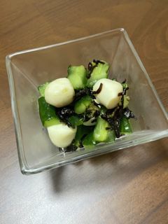 きゅうりとモッツァレラの塩昆布和え-レシピのメイン写真