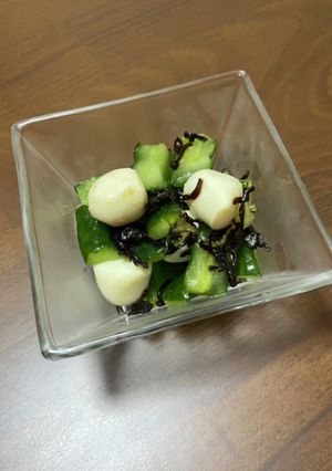 きゅうりとモッツァレラの塩昆布和え-レシピのメイン写真