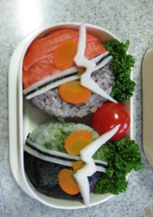 仮面ライダー ダブルw キャラ弁-レシピのメイン写真