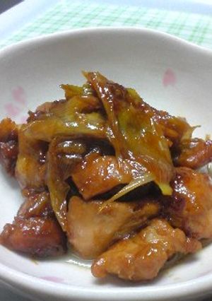 炊飯器で♪鶏肉と長ネギのコク照り煮-レシピのメイン写真