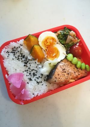 シャケ弁当高校生のお弁当4/20-レシピのメイン写真