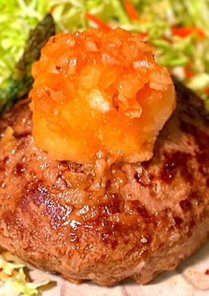 肉汁じゅわ〜！肉厚☆和風おろしハンバーグ-レシピのメイン写真