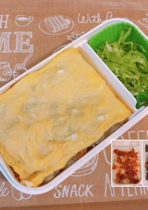 レンジで簡単!キンパ風ミルフィーユ弁当-レシピのメイン写真