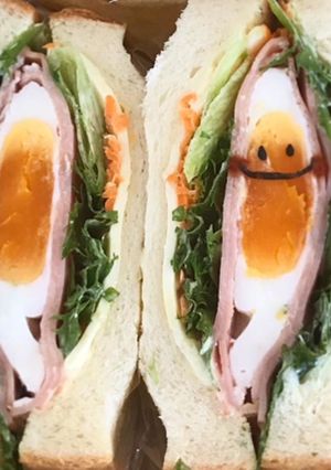 作ってみたら簡単!レンチンハムエッグ-レシピのメイン写真