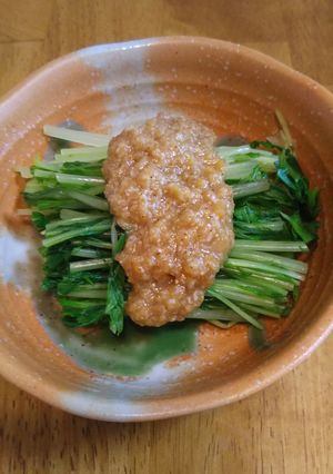 水菜の酢味噌和え-レシピのメイン写真
