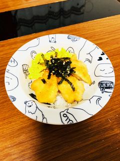 鶏肉の甘辛焼きと炒り卵の丼♡-レシピのメイン写真