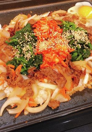 ホットプレートでビビンバ風☆簡単-レシピのメイン写真