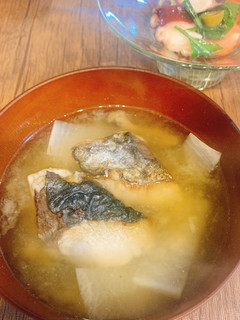 焼き鰆と平茸の味噌汁-レシピのメイン写真