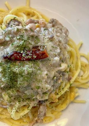 オイルサーディンと松の実のパスタ-レシピのメイン写真