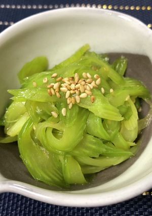 野菜摂取におすすめ　セロリのきんぴら-レシピのメイン写真