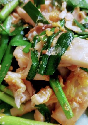 韮菜蘑菇炒鶏蛋-レシピのメイン写真