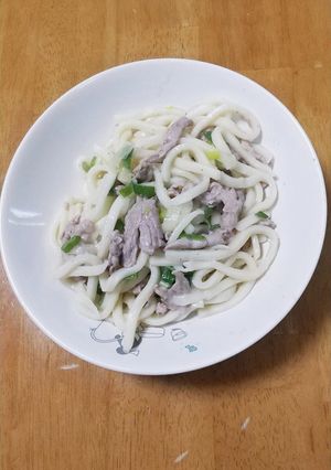 ネギ塩焼うどん-レシピのメイン写真