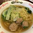 白菜と水菜と肉団子ラーメン