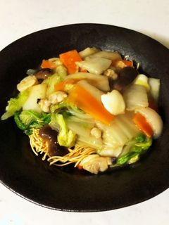 皿うどん(市販のスープの素付き使用)-レシピのメイン写真