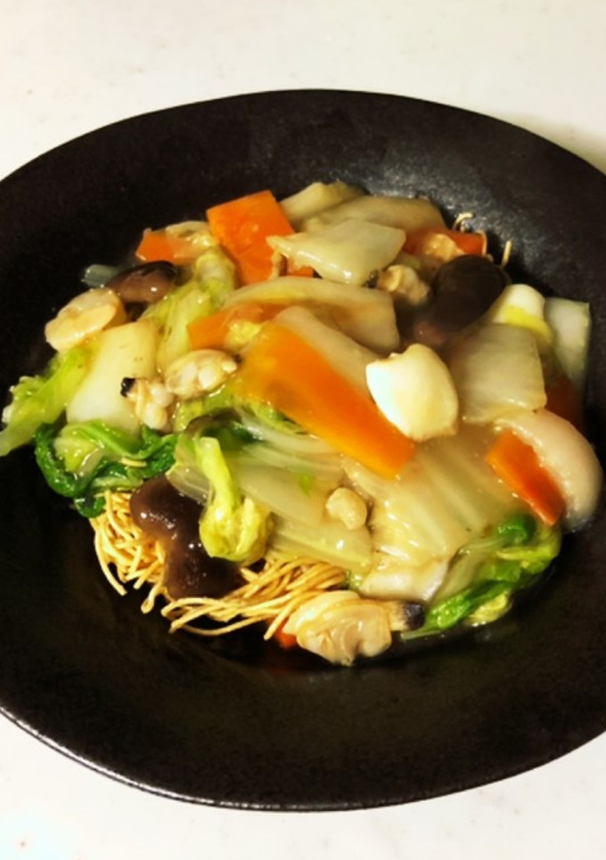 皿うどん（市販のスープの素付き使用）-レシピのメイン写真