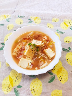 具沢山☆厚揚げと野菜のトマトスープ-レシピのメイン写真
