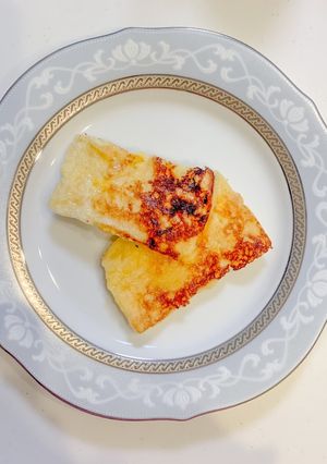 材料5つ！カリふわ☆片面フレンチトースト-レシピのメイン写真